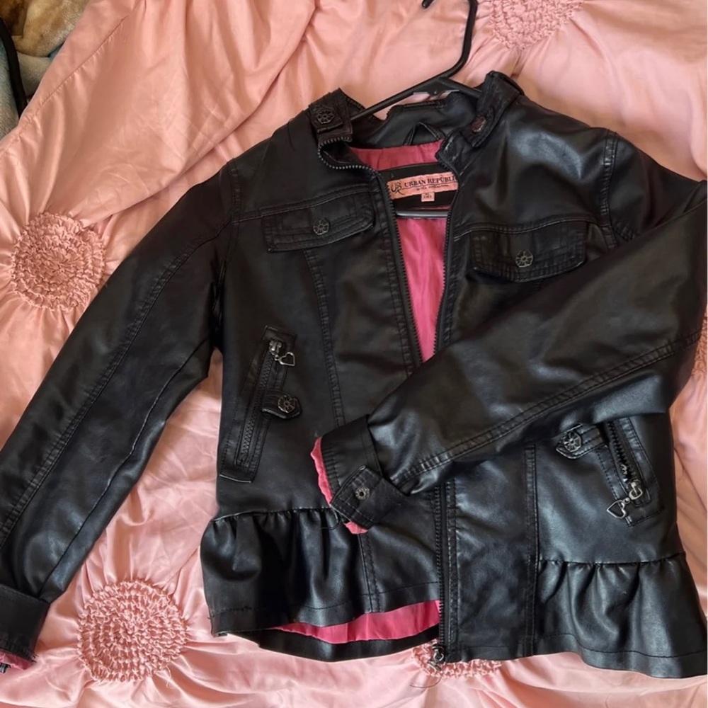UrbanRepublic Faux leather girls jacket size s